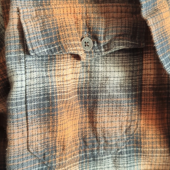 RedHead Brand Co. Flannel Shirt. XL. Rust & Gray. - Picture 3 of 4